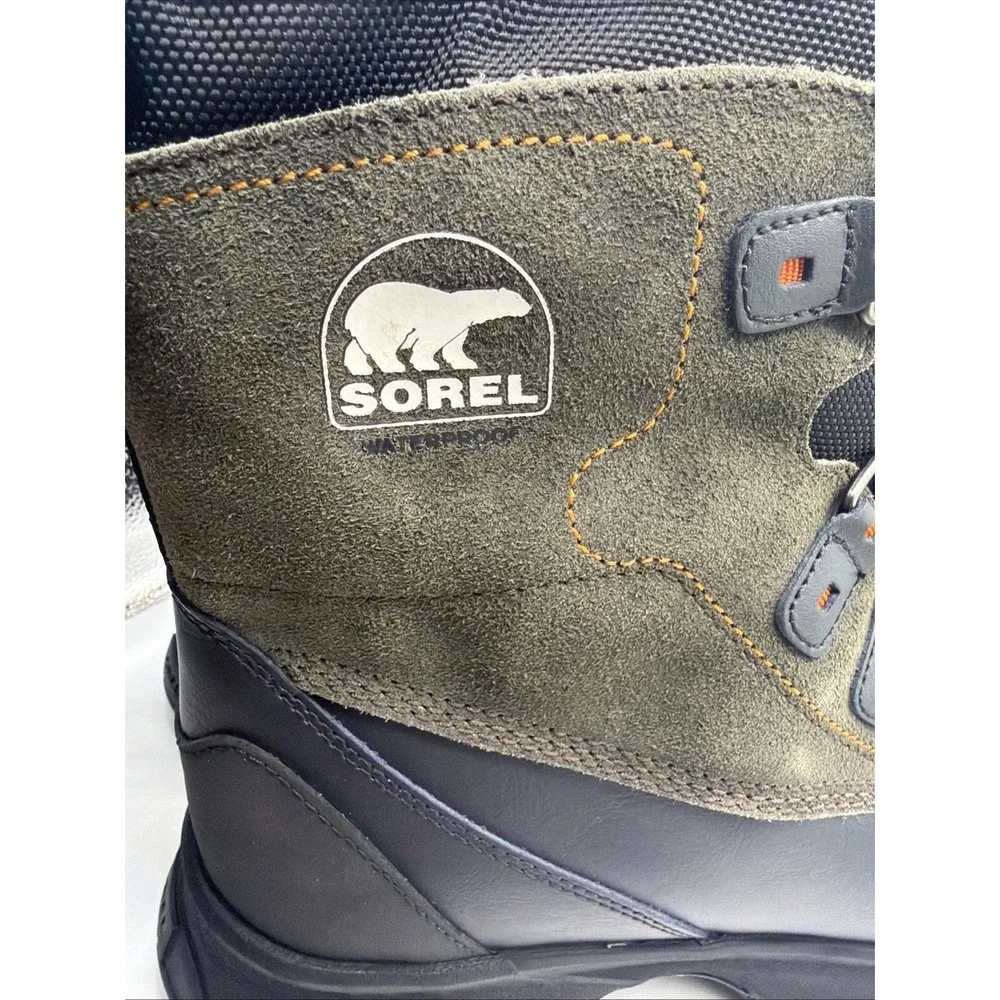Sorel Scout 87 XT WP Men's Nubuck Waterproof Hiking Boot Black / Quarry Size 10
